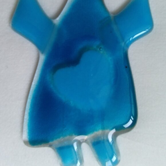 Kiln Art Fused Glass Handcrafted Piece - Picture 8 of 9